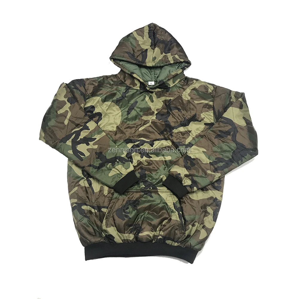 Hot Light Weight Poncho Liner Hoodie Woodland Camo Woobie M81 Camping ...