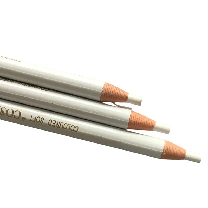 

New Paper Rolled Hard Smooth White Slim Eyebrow Pencil Tool For Eyebrow Tattoo Permanent Makeup In Beauty Salon Spa