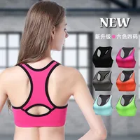 

Padded Seamless High Impact Support Plus Size Underwear Gym Workout Fitness Activewear Racerback Yoga Sports Bra