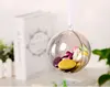 Transparent Plastic Fill-able Ball Heart Star Ornament Hollow Hanging Snap-On Ball Christmas Tree Decorations Wholesale