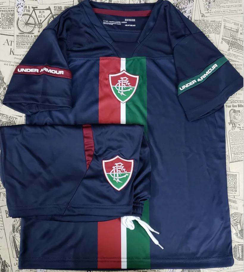 

Camisas de futebol 2019/20 season hot kid kits Fluminense soccer jersey