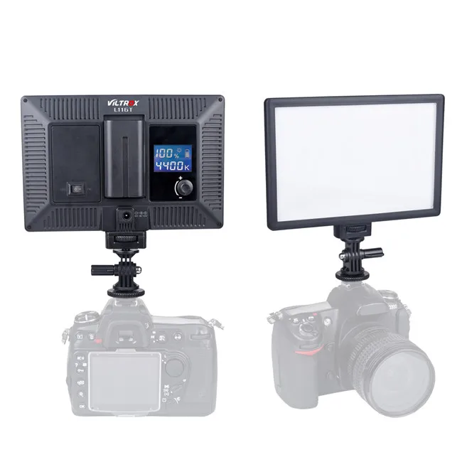 L116T LCD Studio Video LED Light Ultra Thin Bi-Color Dimmable Adjustable Luminance for DSLR Camera
