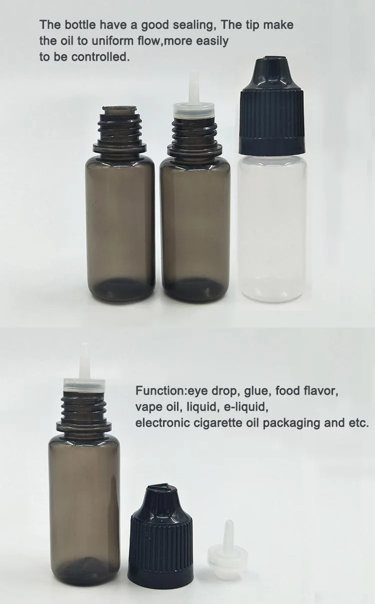 empty e-liquid bottle