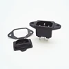 High quality C13 C14 electrical 3pin female 220v 10a industrial plug socket 3 pin ac power waterproof connector