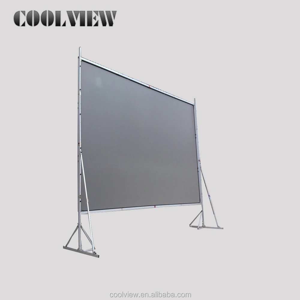 200 inch foldable fast frame large outdoor projection fast fold rear front fast folding projector projection screen with drapes