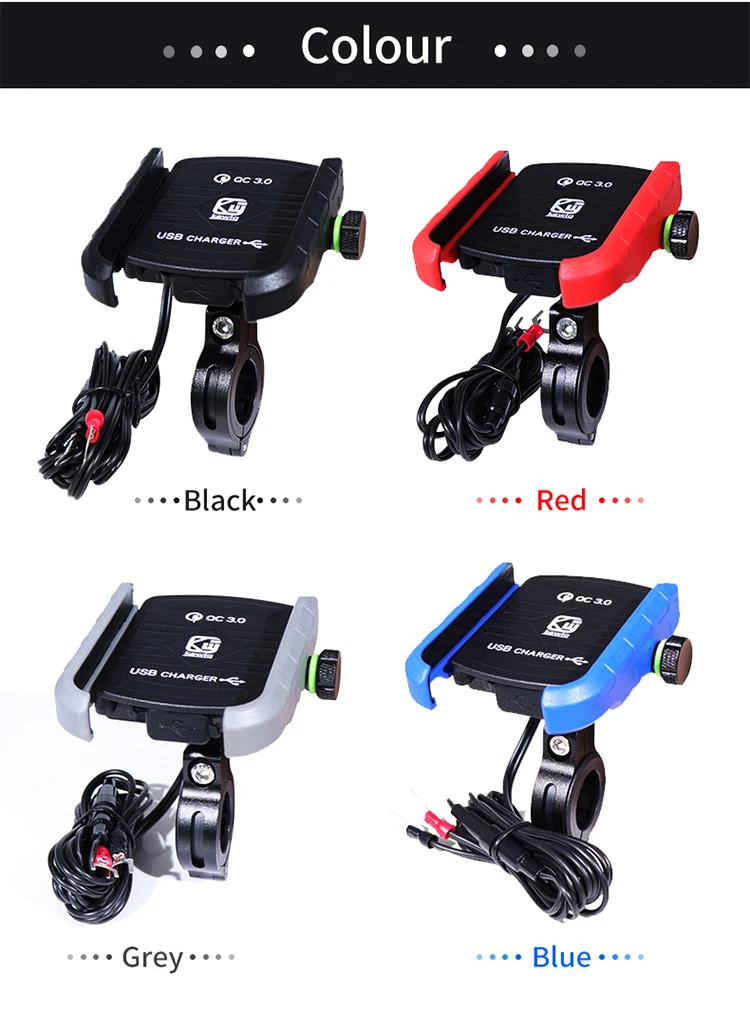 New hotsale Fast charge Motorcycle bike Phone Holder USB Charger