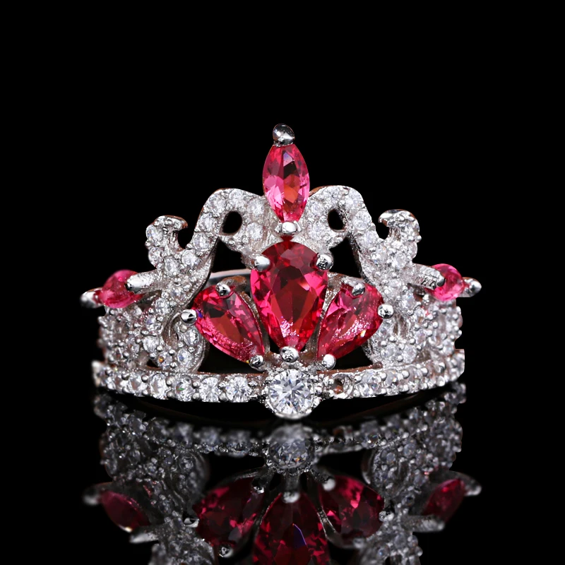 

Rose Gold crown shaped king and queen rings
