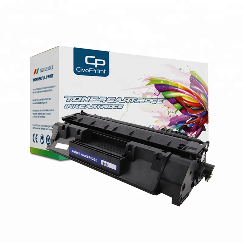 

CivoPrint Free DHL Shipping Toner 05A Ce505A 80A Cf280A Black Toner Cartridge Compatible P2030 P2055 P2055Dn Printer Cartridge