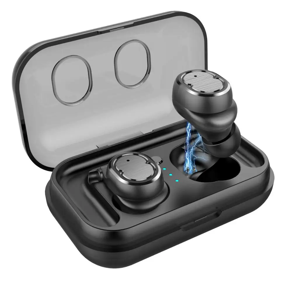 

BT v5.0 Sport earbuds In-ear Mini tws touch wireless earphones with charging case