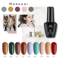 

AS 36 color Morandi Color System Nail Gel Polish Long Lasting Gel Varnish Soak Off UV Led 15ML Nail Art Gel Polish