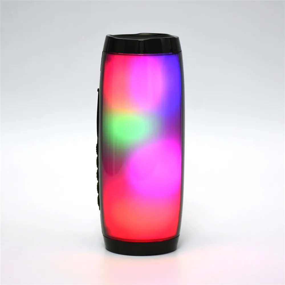

TG157 water proof HIFI Stereo super bass 10W Portable Wireless light flashing LED speaker with FM radio Support SD card AUX, Black/red/gray/green/blue/
