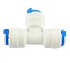 RO water filter 3 ways quick connector fitting/ Tee shaped water tube quick fitting / water filter parts quick connector