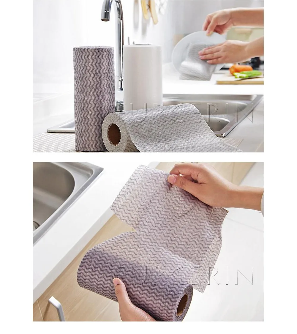 Cleaning Cloth Disposable Microfibre Kitchen Towel Microfiber Glass ...