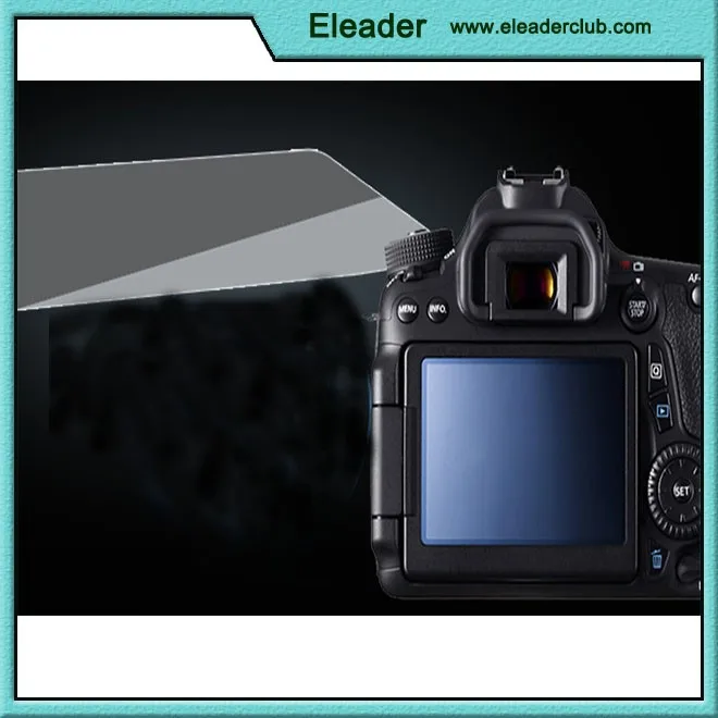 9H 0.4mm hard Tempered Optical LCD Glass HD Screen protector case for Canon 7D