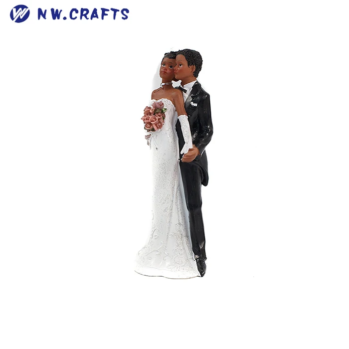 Custom Resin Wedding Decor Gifts Souvenirs African American Couple