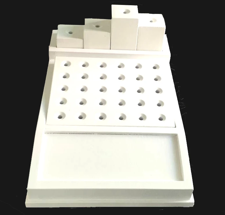 Wooden Material Retractable Ring Display Box With 12 Ring Holders Buy Retractable Display Ring