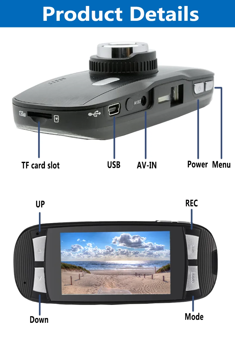 Original Manufacturer Dash Cam G1w Ntk96650 G1w-c Full Hd 1080p Vehicle