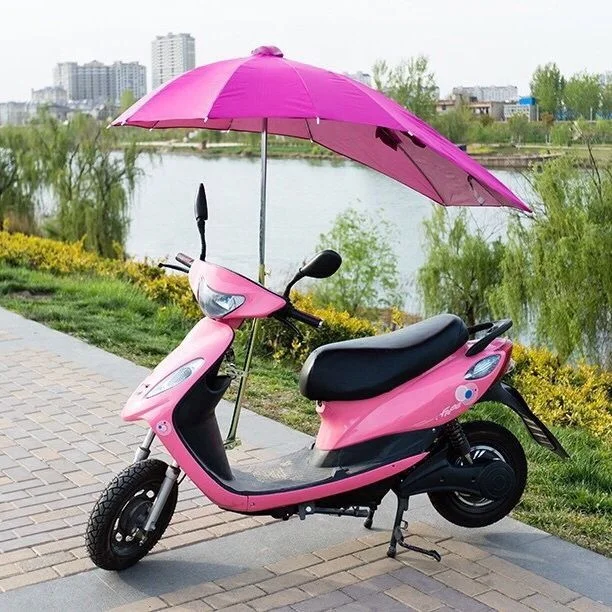 

Promotion rain sunshade windproof folding motorcycle umbrella motorbike scooter electric bike for scooter umbrella parasol, Customized color