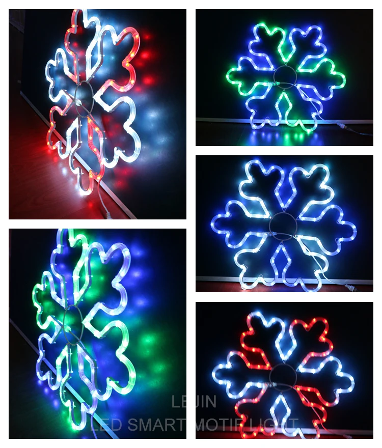 2019 NEW design led snowflake motif light color changing smart light