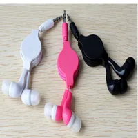 

Colorful OEM cheap retractable headset earphone