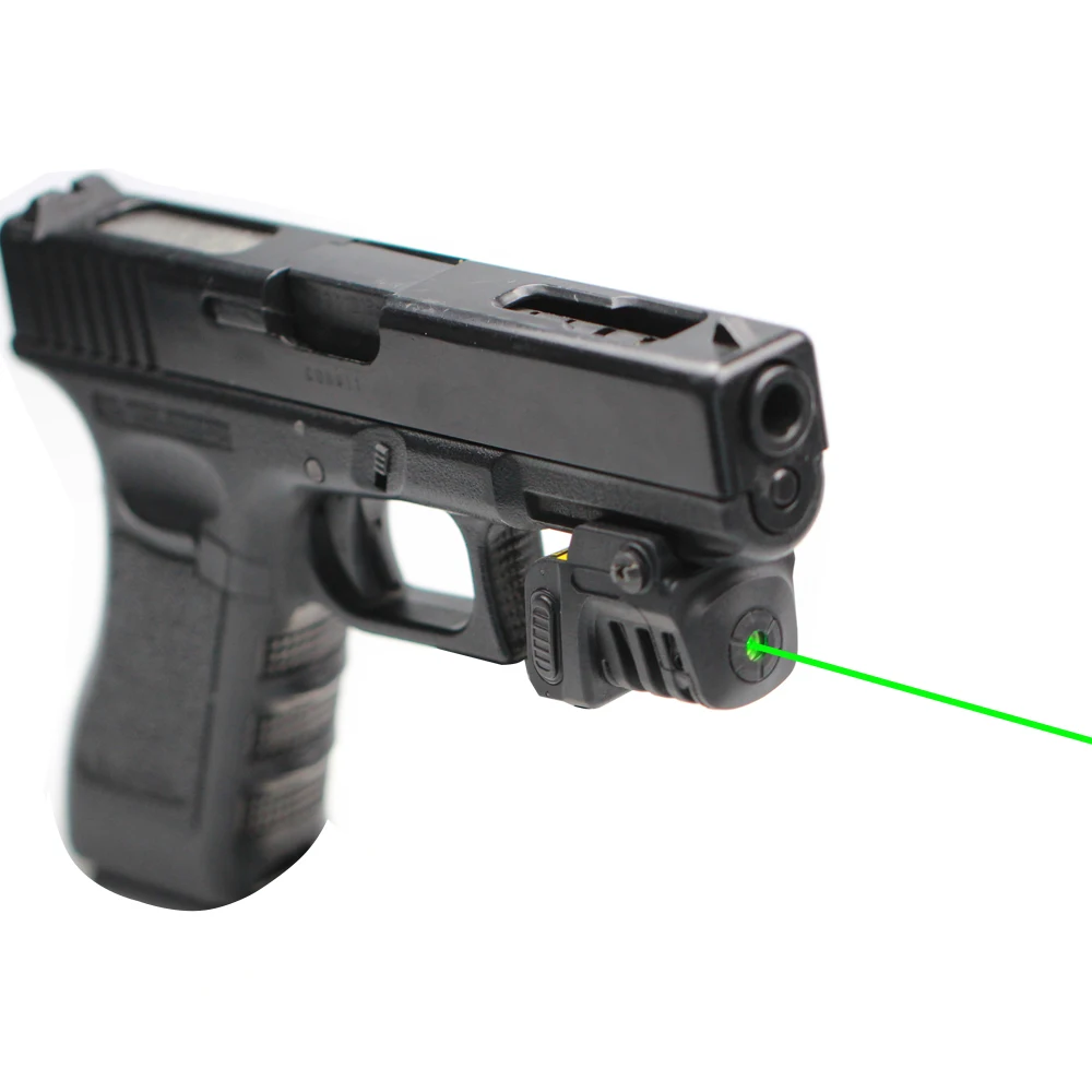 

Built-in rechargeable battery compact glock gun laser sight green