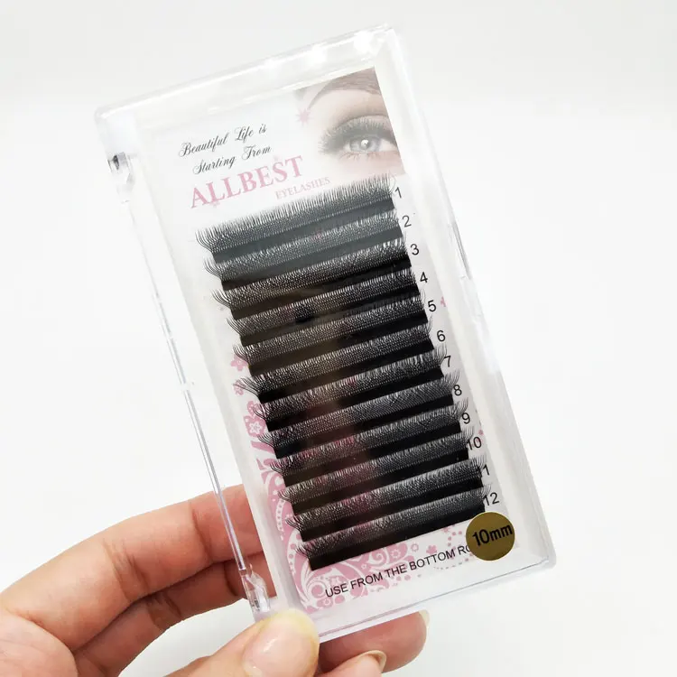 

easy faning W shape lashes extensions Rapid grafing eyelashes extension, Natural black