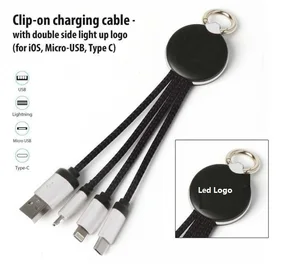 3 1 USB Charging Cable LED Light