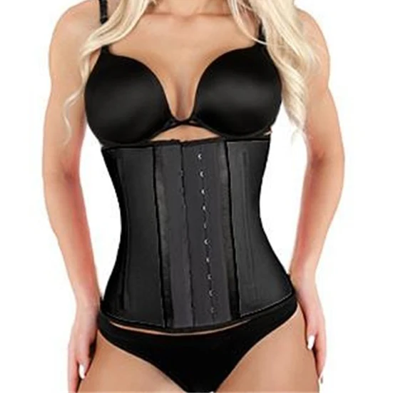 

Fancy design mutil color corset ann chery plus size women slimming lingerie waist trainer with zipper, Red/blue/purple/black/skin