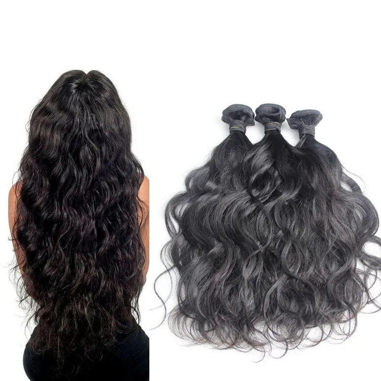 

High quality raw southeast asian hair, wholesale raw virgin human hair , raw cuticle aligned natural wave hair