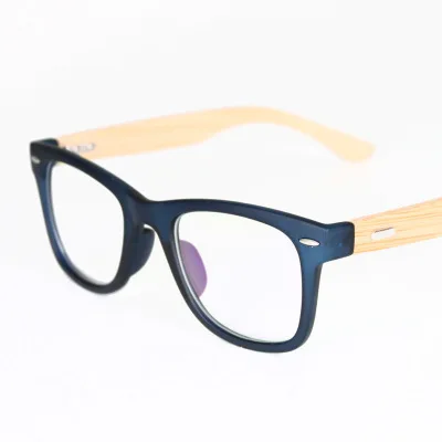 

HDCRAFTER Glasses Frame Clear Lens Optical Frames Fake Eyeglasses Wooden Bamboo Eyewear Frames Spectacle Women Men
