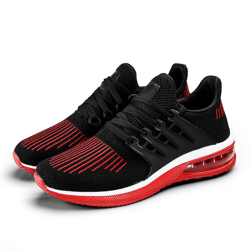 2018 Knitting fabric sport shoes running shoes sneakers for men