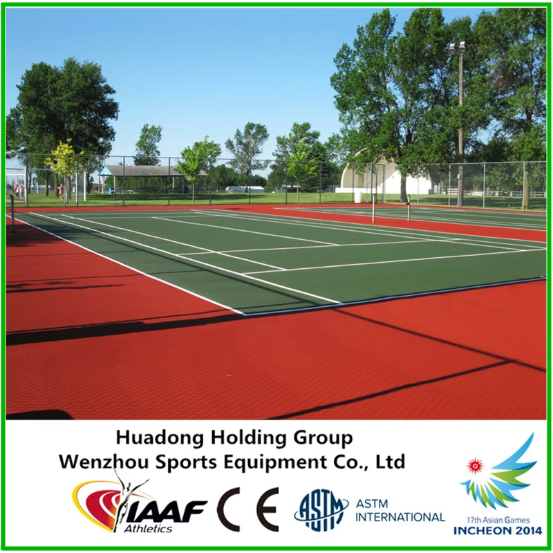 
Prefabricated tennis court rubber flooring, rubber mat, sport floor material 
