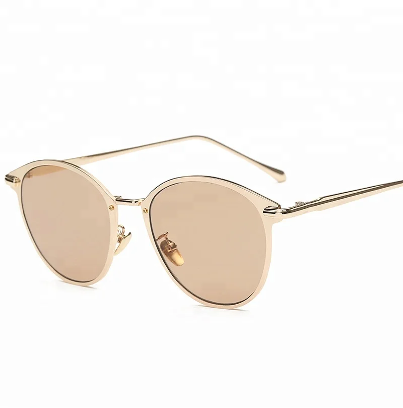 Free Sample Vintage Men Women Metal fashion Sunglasses