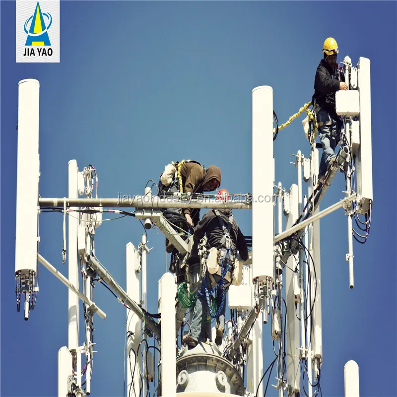 
China supplier manufacturer 30m steel wireless telecom telecommunication cell phone gsm monopole tower 