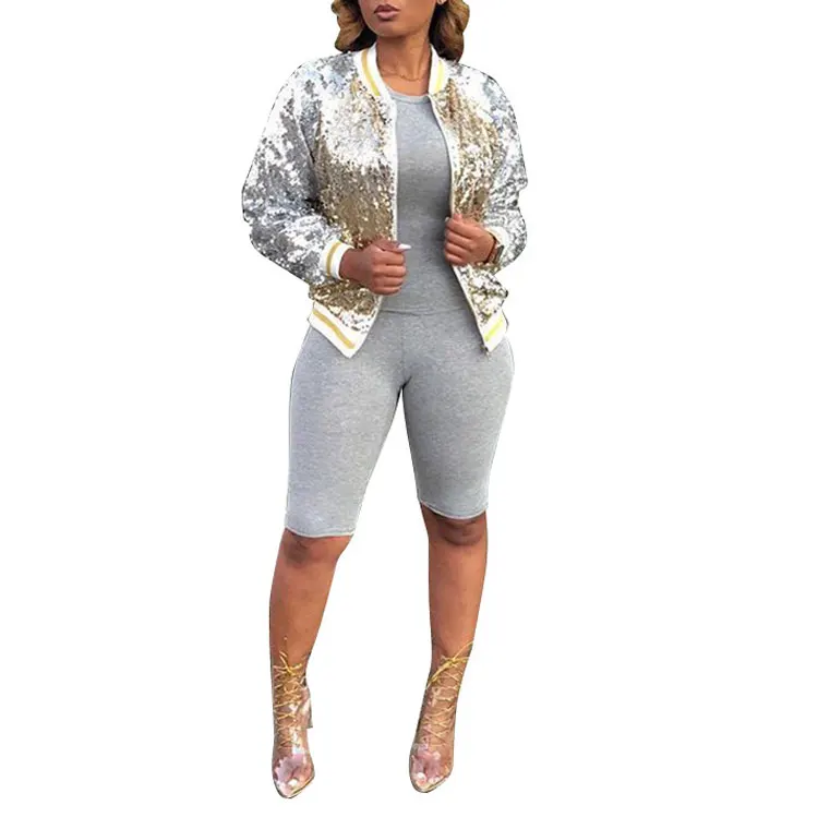 

81106-MX49 sexy clubwear hot sequin jacket women
