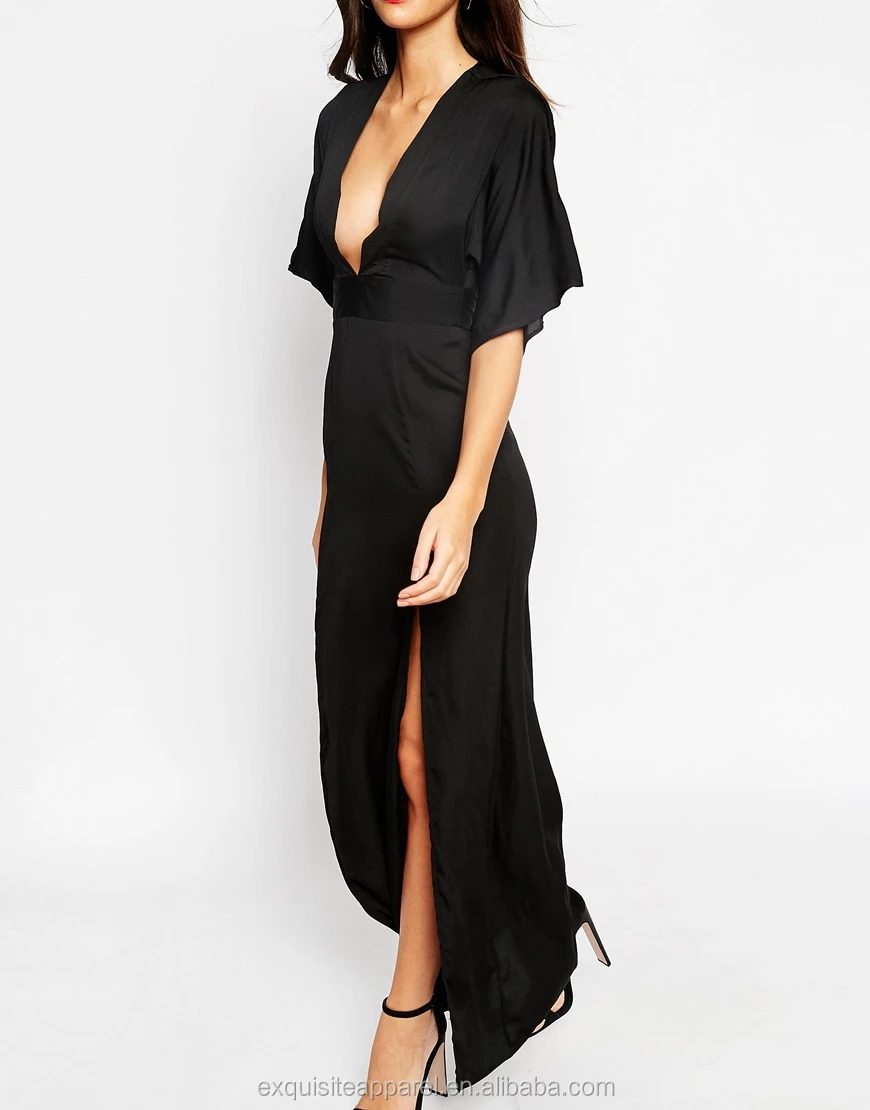 kimono sleeve maxi dress