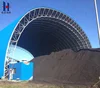 Low cost China factory space frame dome shed for coal stockyard/ coal shelter