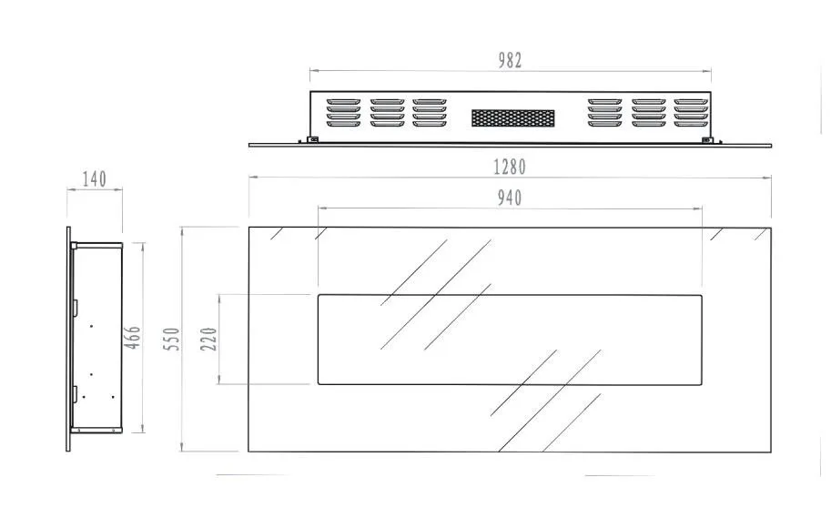 Led (guijarros Cristales Registro Opcional) Decorativos De Pared
