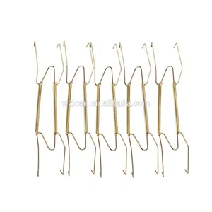Image of China alibaba supplier W/U shape Wire Plate Spring Wall Hanger with traceless plastic hook