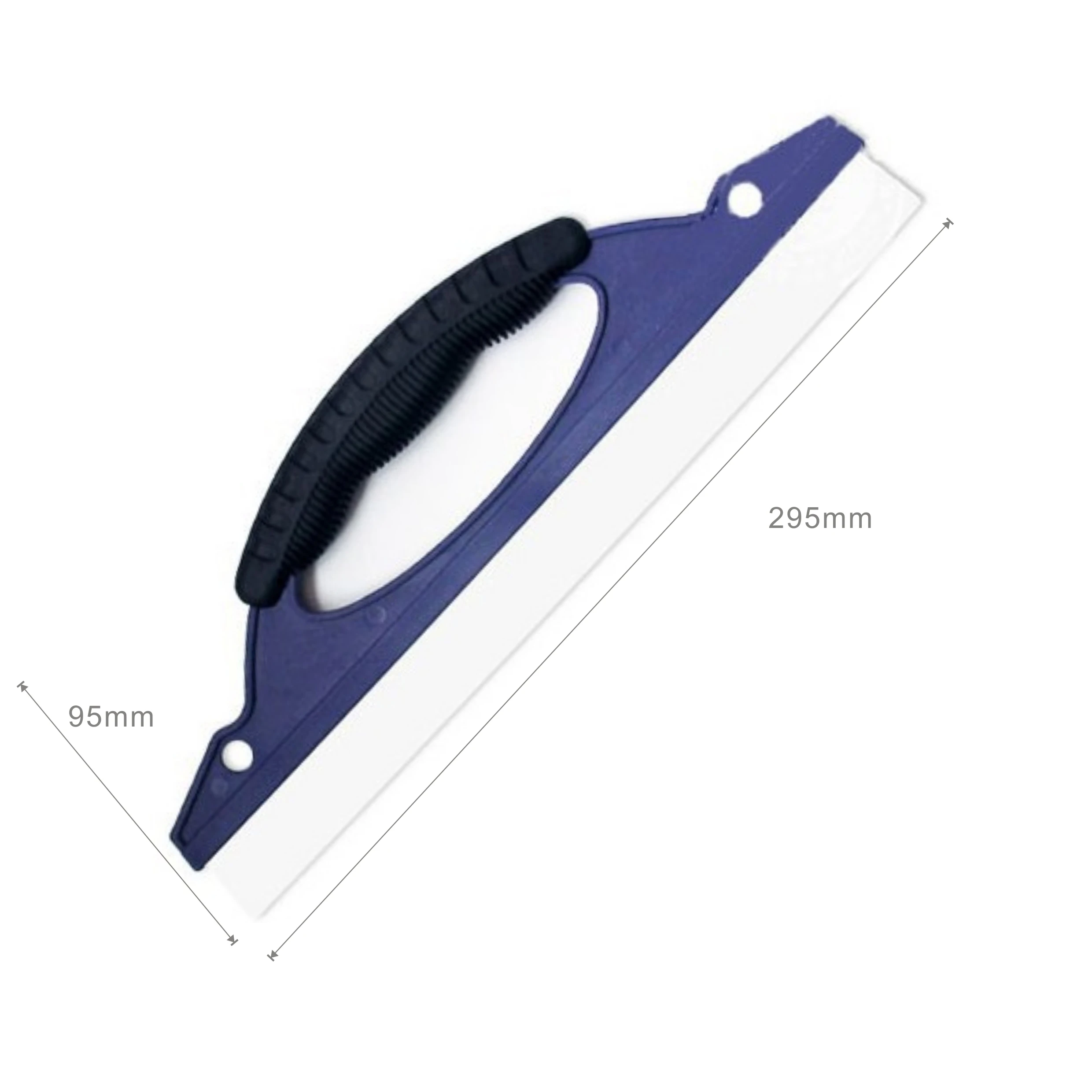 

New Promotional Custom Color All Purpose Squeegee for Shower Window Car Glass Soft Silicone Blade Cleaning Tools, Blue and black grip