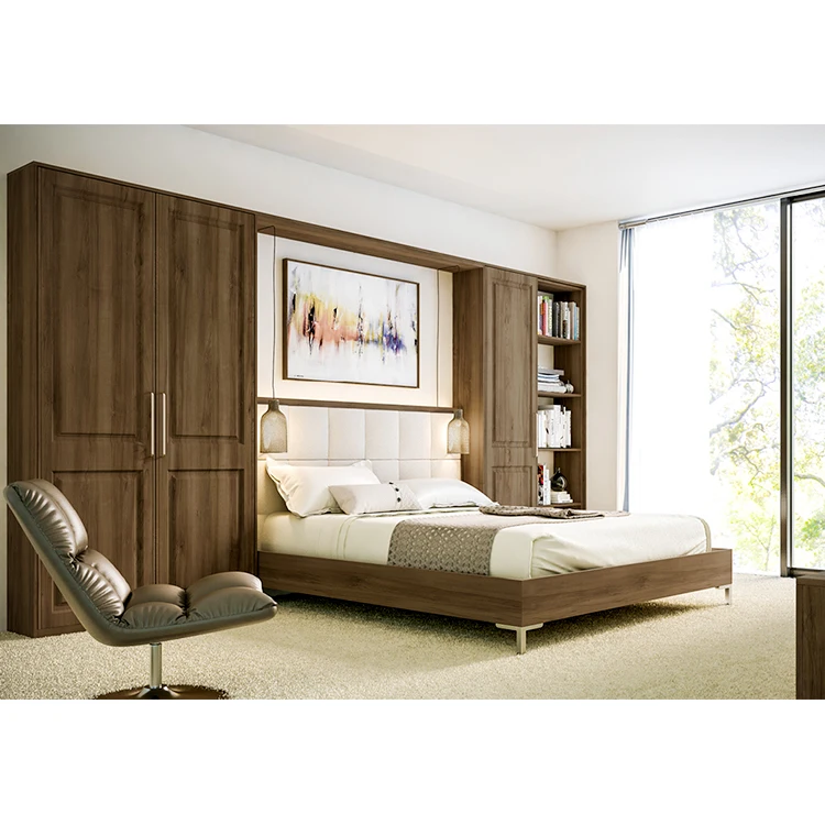 Design armoire French bedroom solid wood wall wardrobe