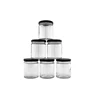 Simple Round Shape 250ml 500ml Borosilicate Screw Cap Food Packaging Honey Glass Jar