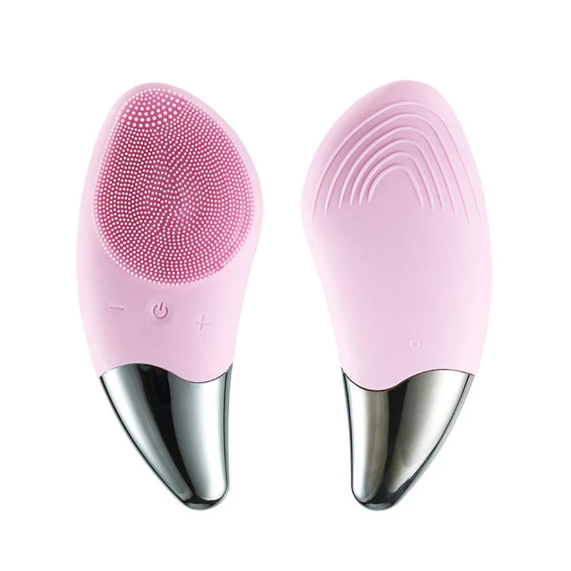 

2019 new ultrasonic facial cleanser silicone face cleaner deep cleaning, N/a