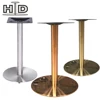 Adjustable aluminum chrome cheap folding brass tulip stainless steel table base for glass marble dining table