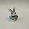 Easter fairy garden miniature mini rabbit with egg