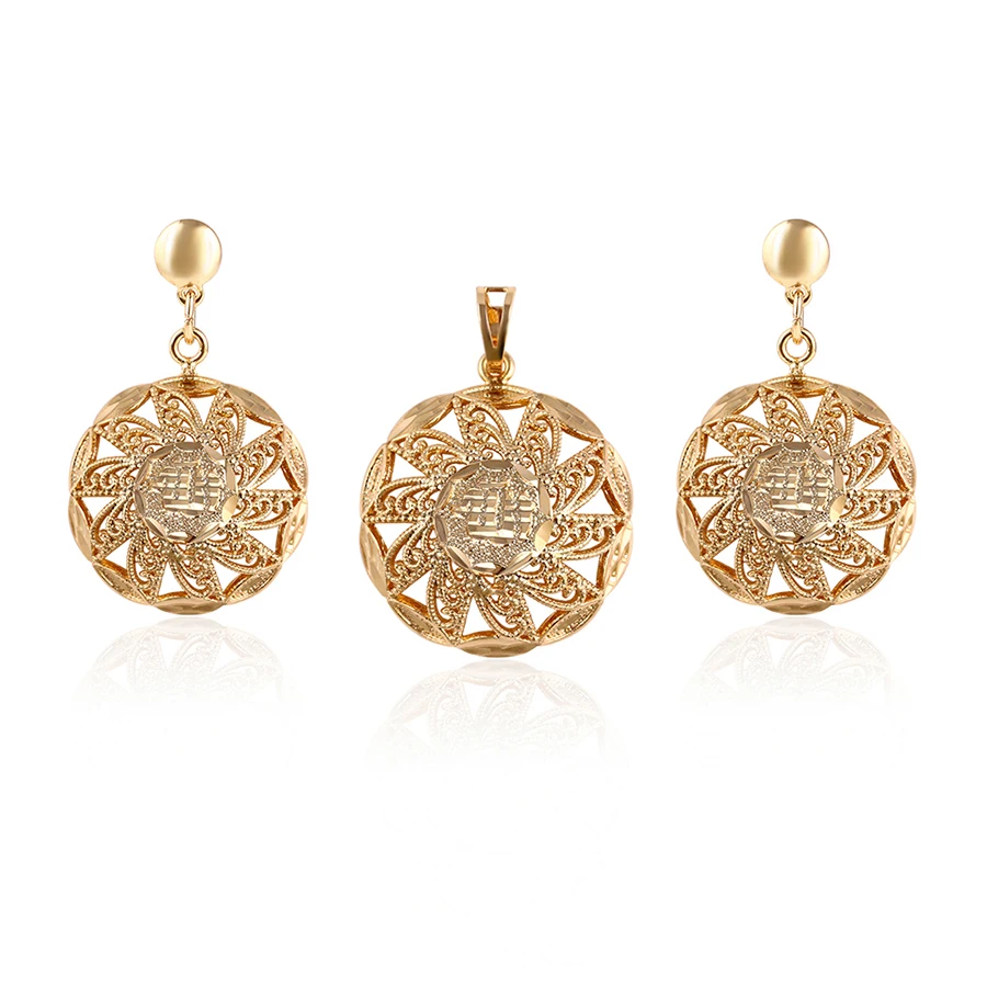 

64792 xuping 18k gold plated wedding jewelry African jewelry sets