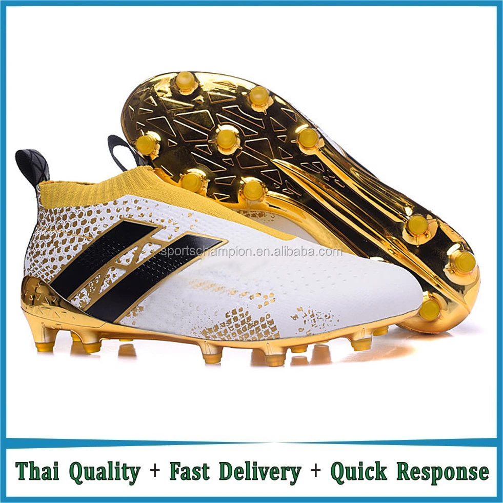 

Hot selling outdoor Men Football Boot soccer shoes, Gold;white;orange