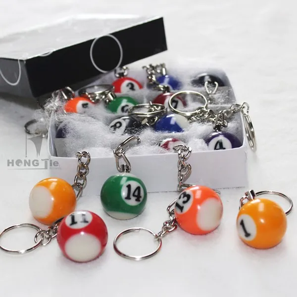 
Hongjie Billiards promotion billiard gift keychain high quality 