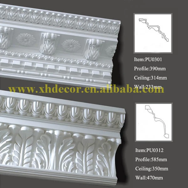 Original Manufacturer Crown Moldings Plastic Cornice Moulding