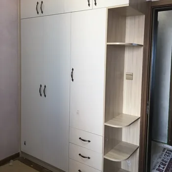 China Factory Armoire White Wardrobe Cupboard Modern Design